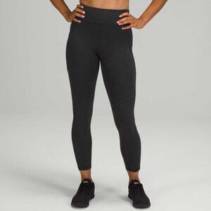 Lululemon•Invigorate High-Rise Tight 25"•Heather Black•Pocket Everlux•10/10EUC•6